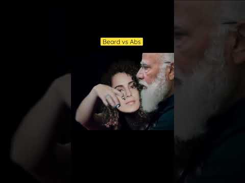 Priorities 🤣🤣#beardvsabs  #kanganaranaut #bobdi