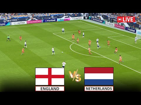 ?LIVE : ENGLAND vs NETHERLANDS I UEFA EURO 2024 SEMI FINAL MATCH I eFOOTBALL PES 21 GAMEPLAY MATCH