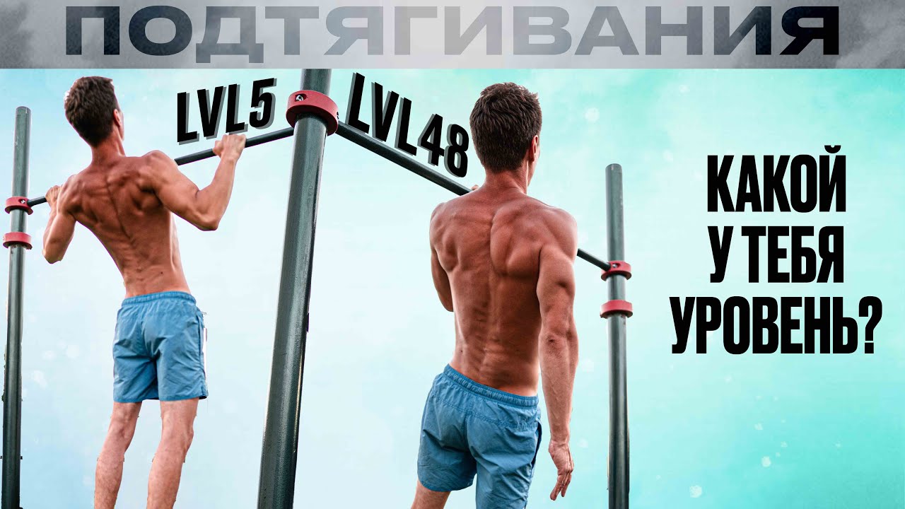 Подтягивания от 1 до 99 уровня сложности. Какой у тебя? Самые сложные подтягивания!