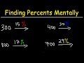 Finding Percents Mentally and Using Decimals