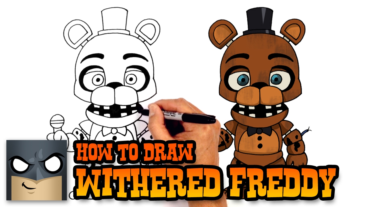 How to Draw Withered Freddy - Five Nights at Freddy\'s