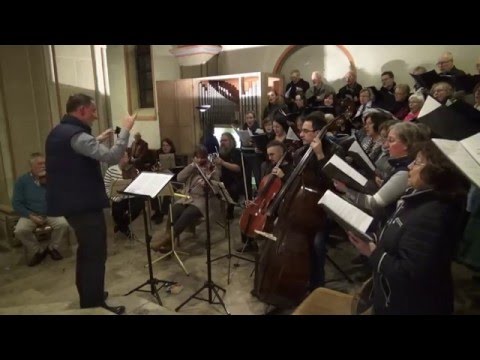 Messe in C Anton Bruckner Probe in St. Petrus in Wolfenbüttel Weihnachten 2015