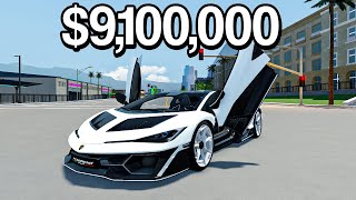I Spent $9,100,000 On Lamborghini Fenomeno In Driving Empire Roblox!