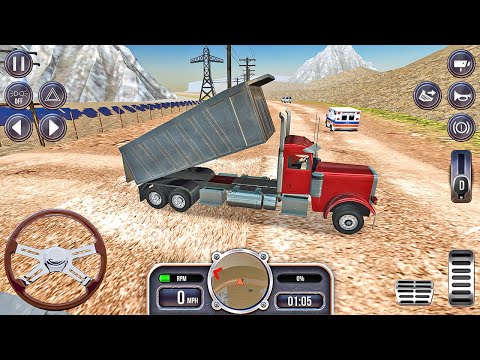 Dump Truck Sand Transport Driver #2 - Heavy Excavator Simulator 2022 - Android Gameplay