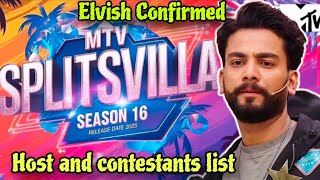 Elvish yadav host Splitsvilla 16 ! Splitsvilla 16 starting date ! Splitsvilla new season 2025 host
