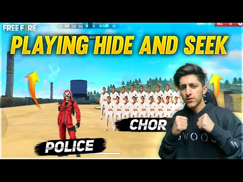 Playing Hide & Seek Finding These Noob skylers On Factory Roof - Garena Free Fire