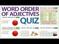 Mastering Adjective Order in English