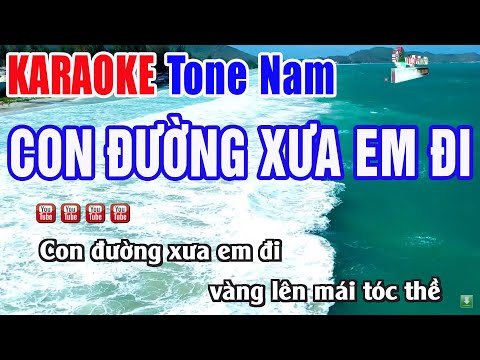 Con Đường Xưa Em Đi Karaoke Tone Nam – Beat Phối Mới | Nhạc Sống Thanh Ngân