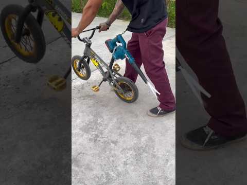 Eksperimen!! Modifikasi Sepeda Jok Mesin Blower Baterai