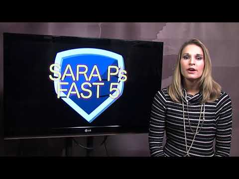 Sara P's Fast 5 Week 9