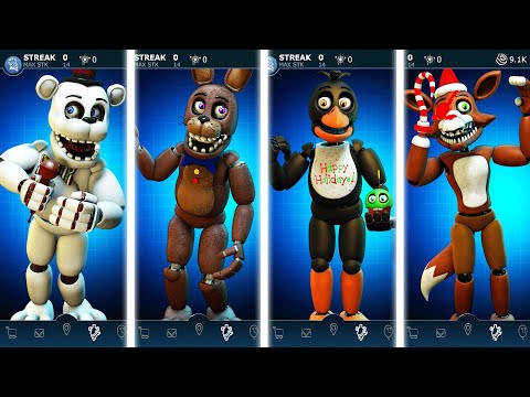 Christmas UnWithered Animatronics FNAF AR Workshop Animations