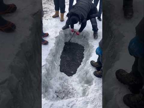 Crude oil was extracted from ice #shortsvideo