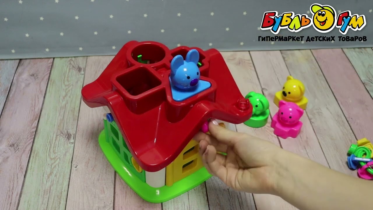 Сортер  ПОЛЕСЬЕ Теремок с ключиками - видео