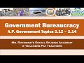 Federal Bureaucracy and Its Functions