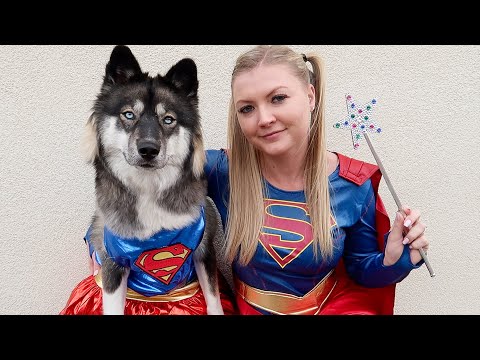 Super Girl Teaches Kakoa How To Be A Super Dog!