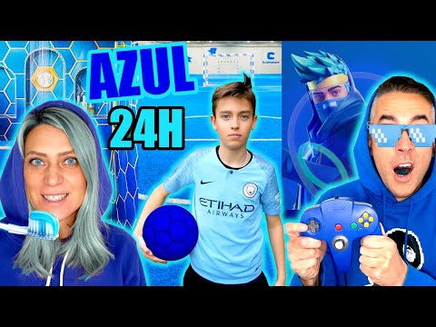 24H ¡SOLO USANDO EL COLOR AZUL!