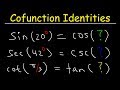 Trigonometric Cofunctions and Identities
