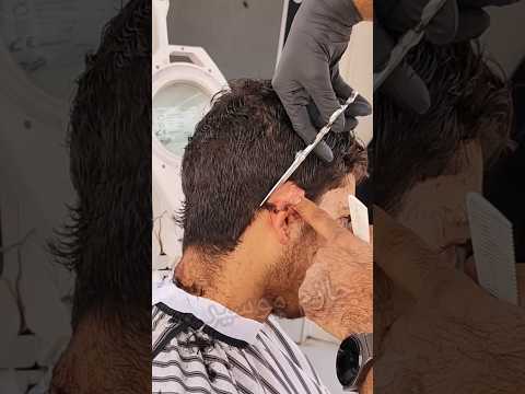 اسهل طريقة تحديد الشعر استخدام المقص #حلاق #barbers #تعليم_حلاقه #تدريج #قص_الشعر #تعليم_حلاقة
