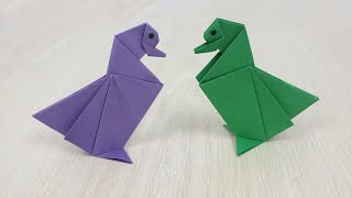 How to Make an easy Origami Duck - Paper Duck Making step by step