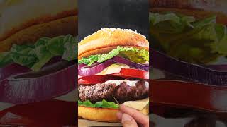 Painting a Hyper-Realistic Burger  #art #satisfying #artlessons