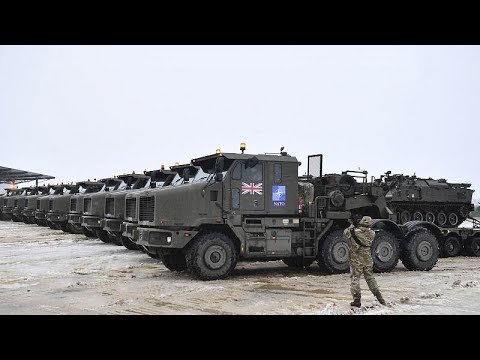 Soldados daneses llegan a Estonia en el marco de la Presencia Avanzada Mejorada de la OTAN
