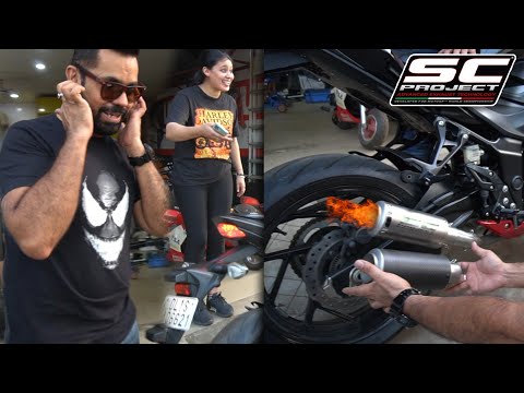 LOUDEST EXHAUST for My NEW BIKE | SC PROJECT GROWLER 🤯😱