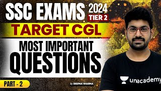 SSC CGL Tier 2 I SSC CGL 2024 I SSC GK/GS I Most Important Question I Part-2 I By Deepak Sharma