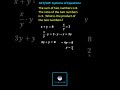 Understanding Systems of Equations