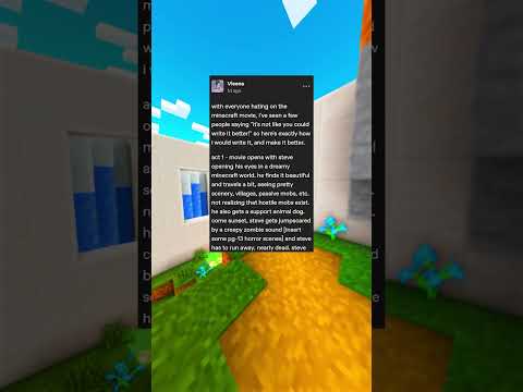 the correct way to make the minecraft movie