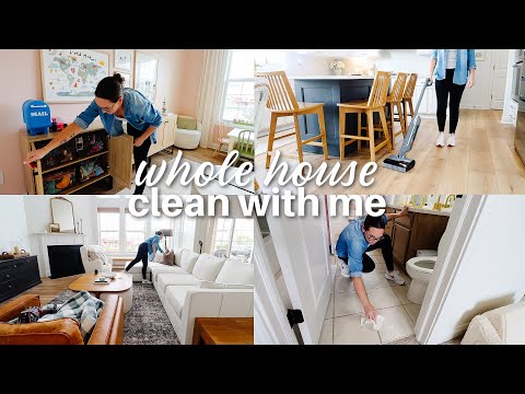 WHOLE HOUSE CLEAN WITH ME! Cleaning Motivation