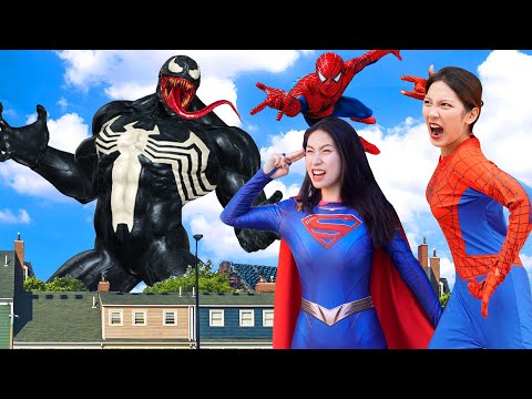 Team Spider, SuperHero In Multiverse Vs Venom 2 - BigGreen TV