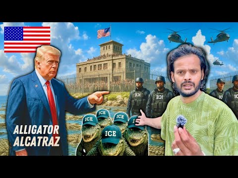 Trump's new Asylum Jail with Crocodiles 🐊🇺🇸🇮🇳 Indians Must Watch | Alligator Alcatraz Detentions