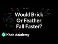 Physics of Falling Objects on the Moon and Earth