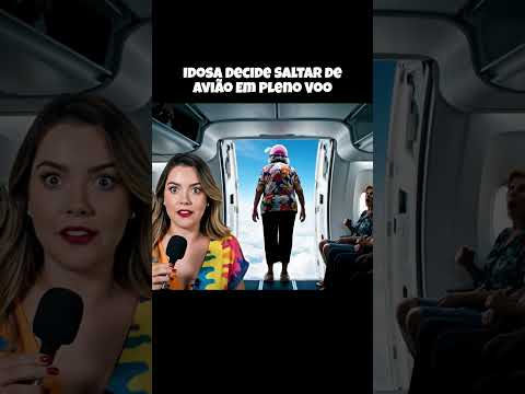 Idosa Decide Saltar de Avião Em Pleno Voo — Sem Paraquedas! (VEO 3)