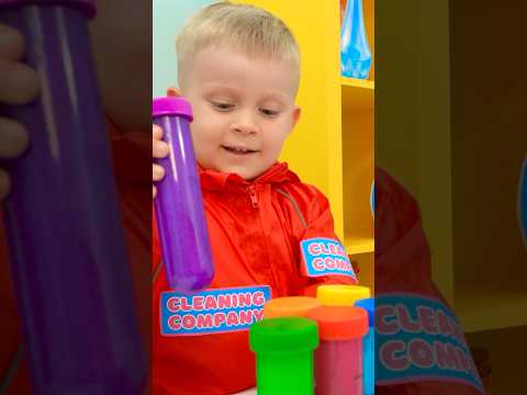 Oliver limpia el laboratorio 🧪