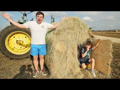 Hudson Found a Secret Hay Bale