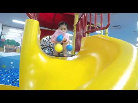 Indoor Playground Family Fun for Kids Play Center Balls Playroom with Slides