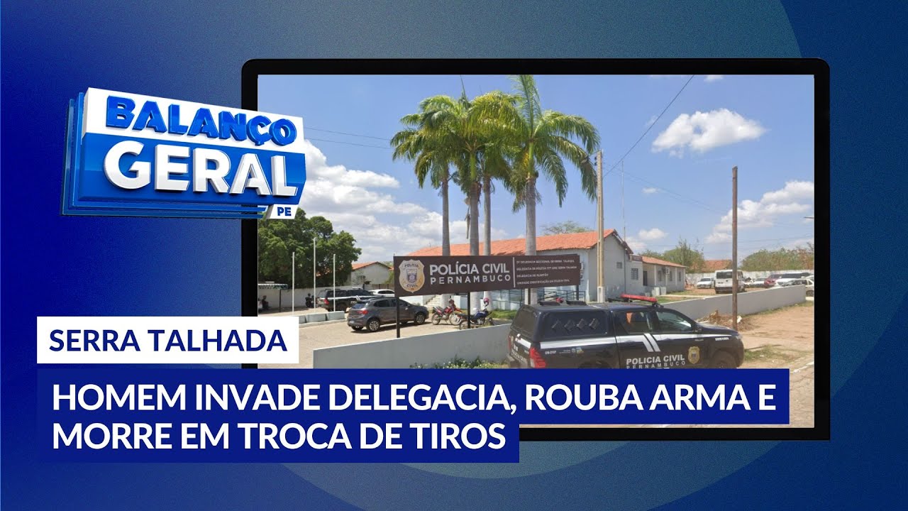 Homem invade delegacia em Serra Talhada, rouba arma e morre em troca de tiros com policiais