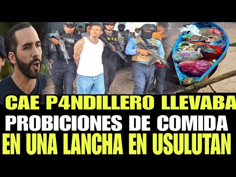 DIOS MIO CAE EN JIQUILISCO USULUTAN P4ND1LLER0 LLEVA PROBICIONES DE COMIDA EN UNA LANCHA