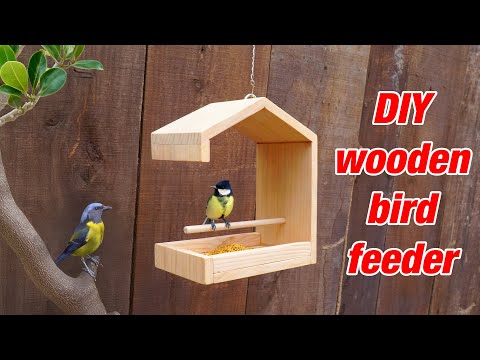 Awesome bird feeder from wood