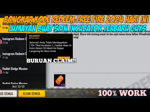 KODE REDEEM FREE FIRE TERBARU 6 SEPTEMBER 2024 HARI INI