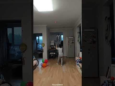 he accidentally put the chingum ball on the ceiling #shortvideo