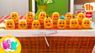 Uma Batata, Duas Batatas 🥔 Música Infantil | Desenho Infantil | HeyKids em Português
