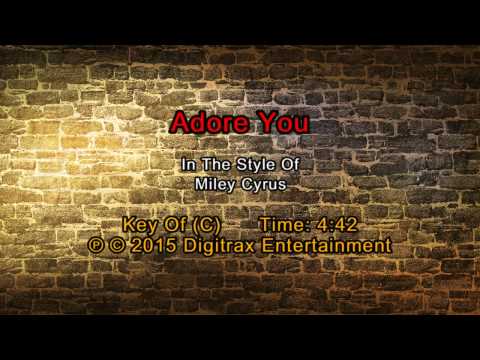 Miley Cyrus – Adore You (Backing Track)