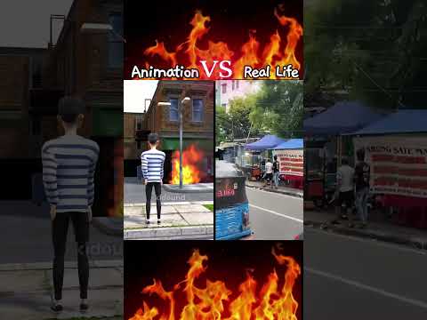 Real Life Vs Animasiku - Kebakaraan #3danimation #comedy
