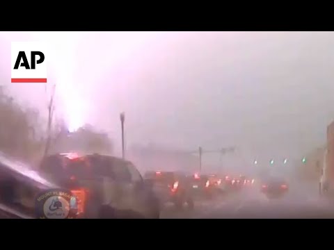 YouTube video thumbnail: Police Dash cam Captures Lightning Bolt in South Carolina