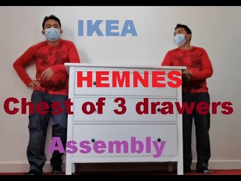 IKEA HEMNES Chest of 3 Drawers Assembly