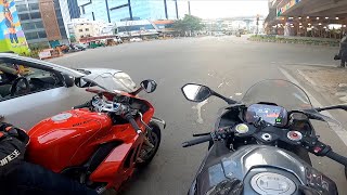 BMW S1000RR vs Ducati PANIGALE V4s | Our First Breakfast Ride