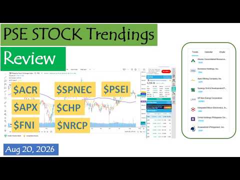 PSE Stock Trendings Review: August 20, 2026