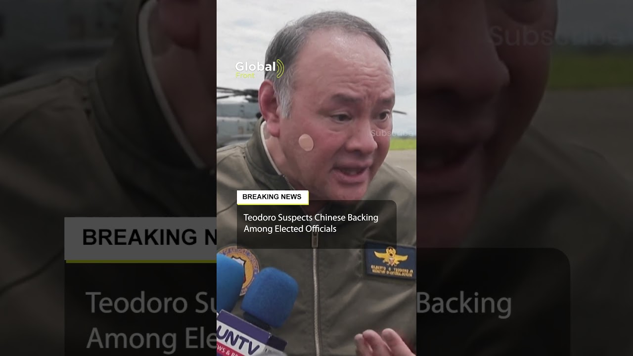 Teodoro Warns of Possible Chinese Backing for Philippine Politicians